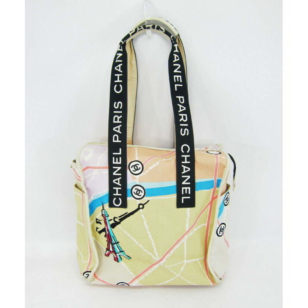 CHANEL Paris map Shoulder Bag